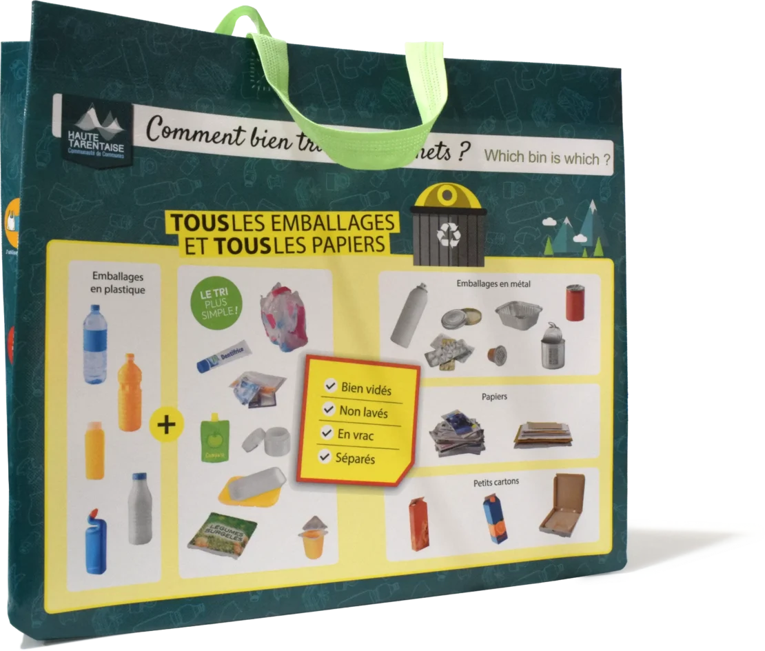 Sac de courses pour supermarchés et grands magasins